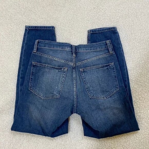 Topshop Women's Jeans Size 26 Ripped Button Fly Hayden Boyfriend High-Rise - Picture 4 of 8